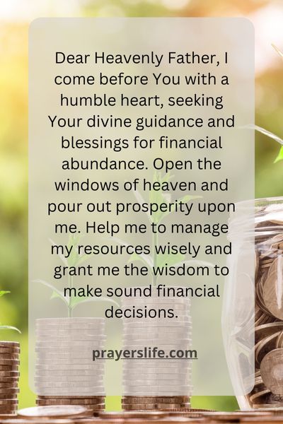 Financial Abundance Prayer