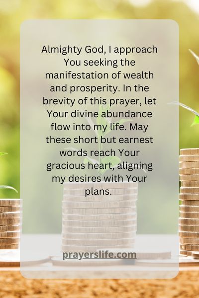 Manifesting Wealth Through Short Prayers