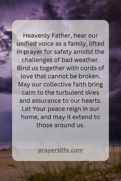 Family Prayer For Safety Amidst Bad Weather