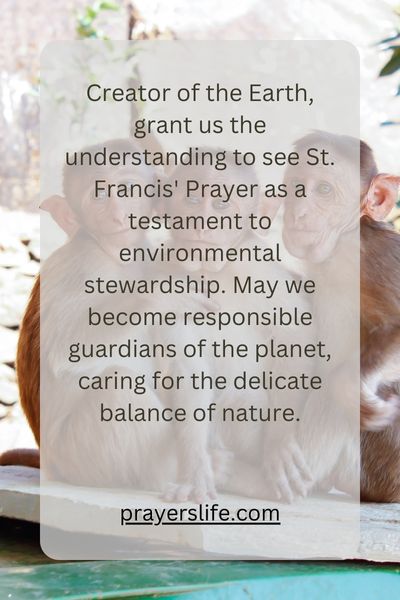 &Quot;Guardianship Of The Earth: St. Francis' Prayer As A Testament To Environmental Stewardship&Quot;