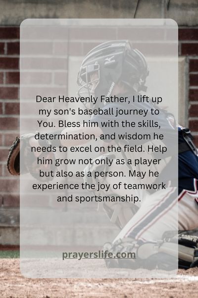 A Fathers Heartfelt Prayer For His Sons Baseball Journey