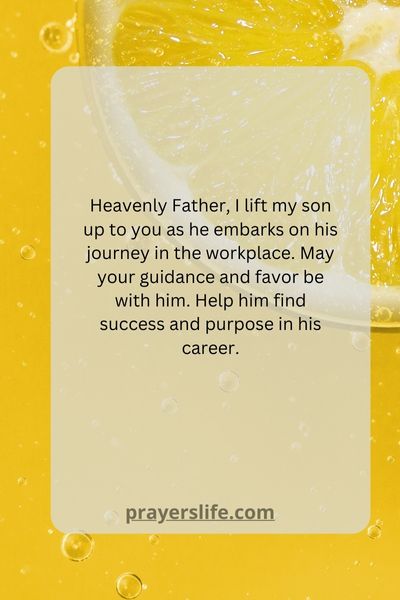 A Parent'S Prayer For Their Son'S Success