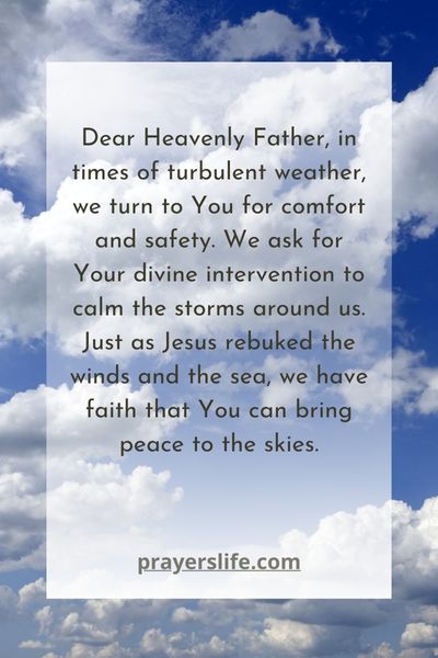 A Prayer For Calm Skies