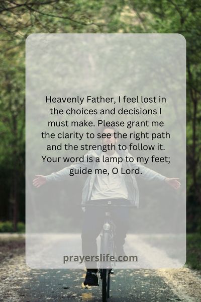 A Prayer For Clarity And Direction