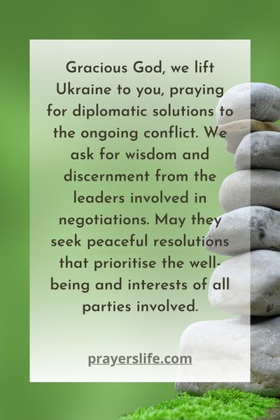 A Prayer For Diplomatic Solutions To The Conflict In Ukraine
