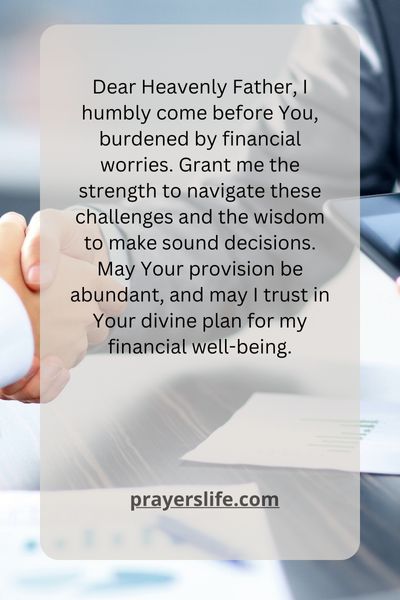 A Prayer For Financial Stability