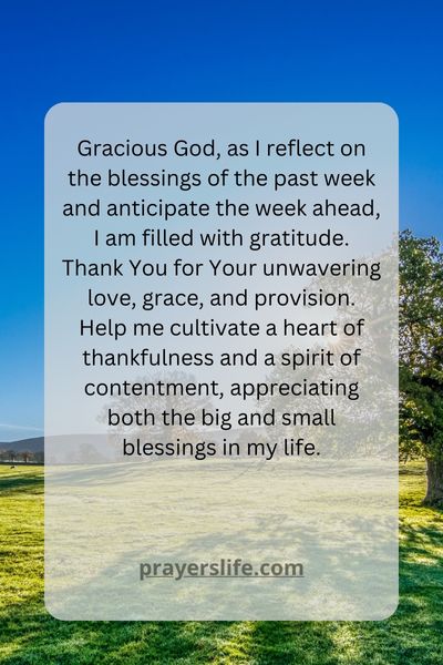 A Prayer For Gratitude And Reflection