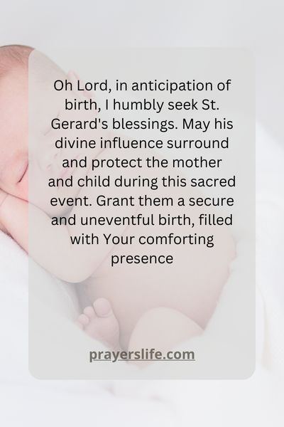 A Prayer For A Secure Birth