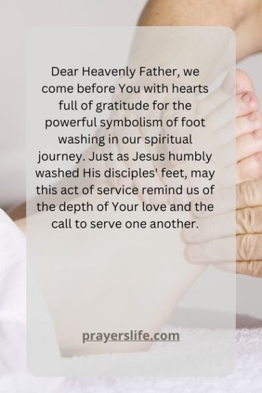 16 Effective Prayer For Foot Washing Service