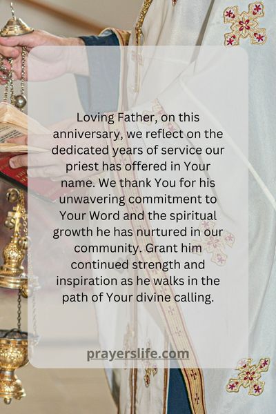 A Spiritual Reflection On The Priests Dedicated Years Of Service