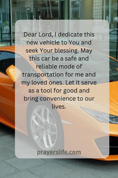Blessing Your New Vehicle