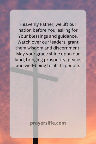 Catholic Prayer For Our Country'S Well-Being