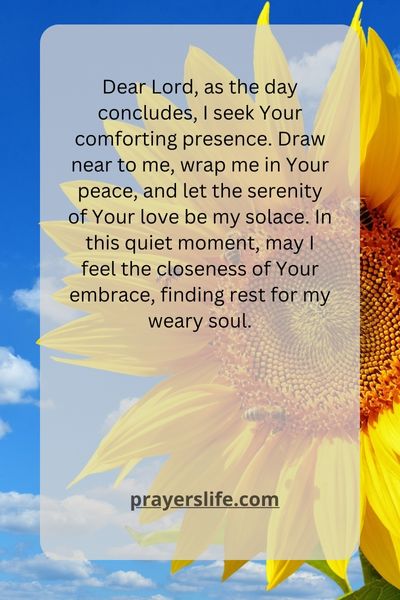 Closeness In Prayer: Seeking Divine Comfort At Day'S End