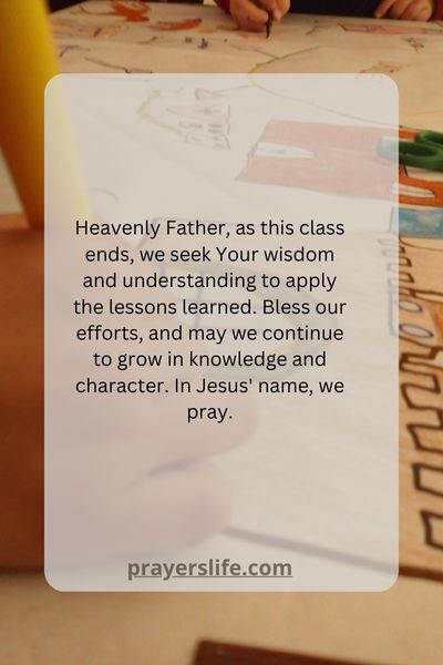 Closing Class With A Simple Prayer