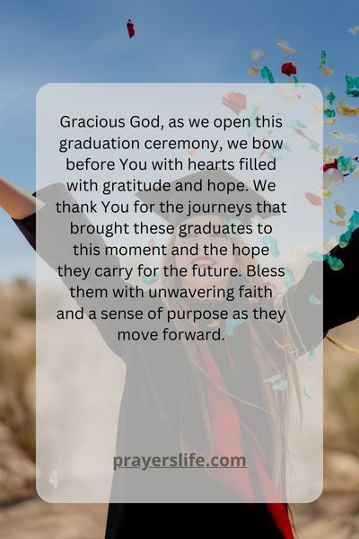 Gratitude And Hope In The Opening Prayer