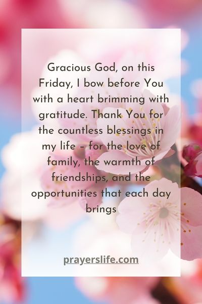 Gratitude-Filled Friday Prayers