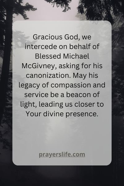 Interceding For Blessed Michael'S Sainthood