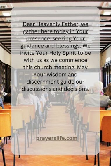 19 Effective Prayers For A Church Meeting