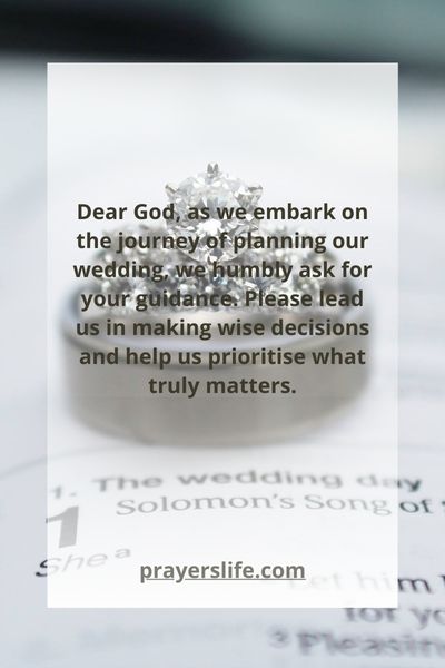 Prayer For God'S Guidance In Wedding Planning