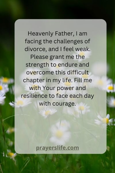 Prayer For Strength During A Divorce