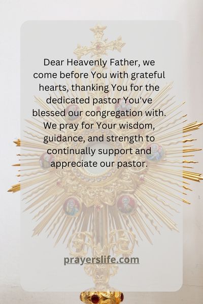 A Heartfelt Prayer For Our Beloved Pastor