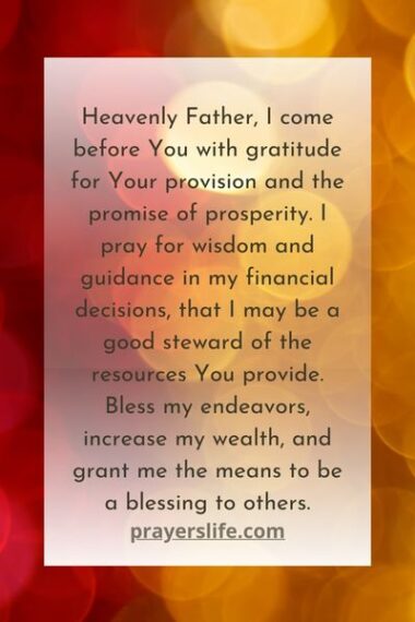 30 Effective Prayers For Financial Increase