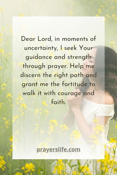 Seeking Guidance And Strength In Prayer Amid Uncertainty