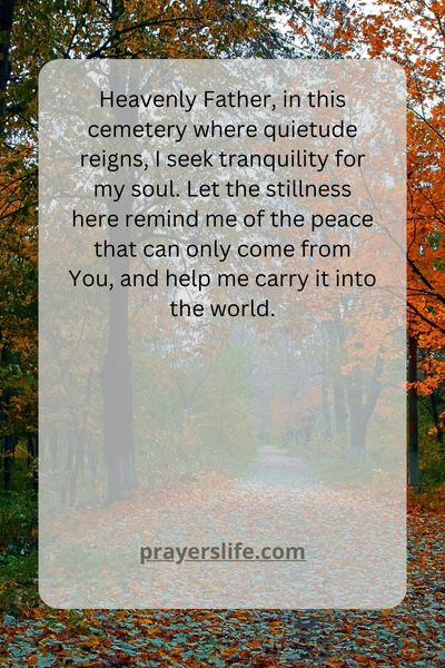 Seeking Tranquility In The Cemetery