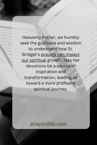 The Impact Of St. Bridget'S Prayer On Spiritual Growth