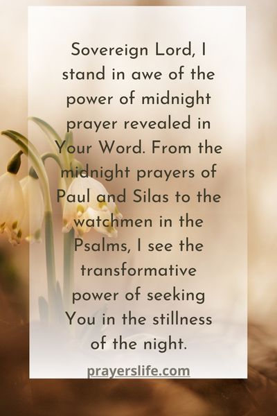 The Power Of Midnight Prayer In Scripture