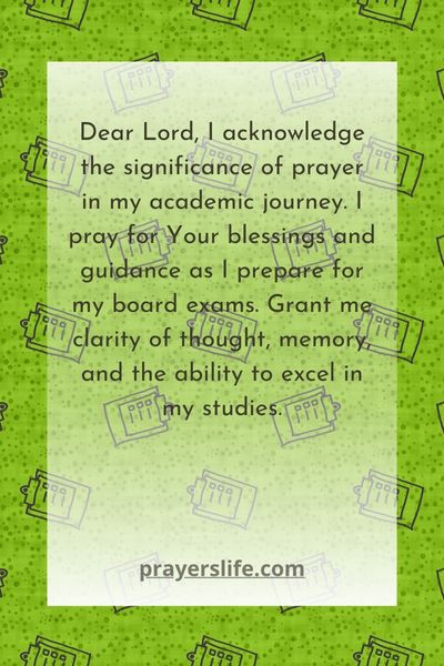 The Significance Of Prayer In Exam Success