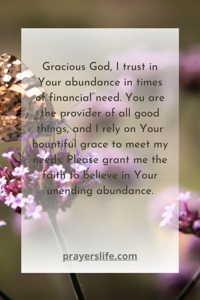 Trusting Gods Abundance