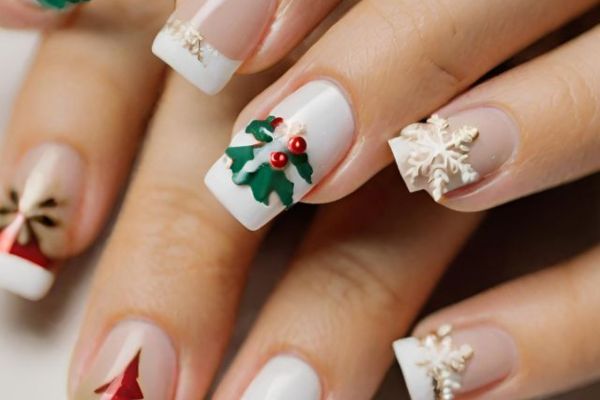 Christmas French Mani