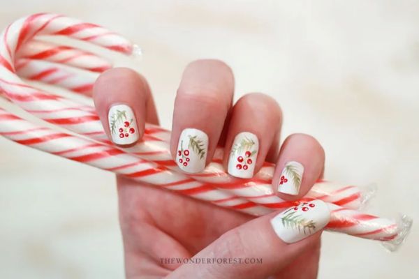 Classy Christmas Nails 8