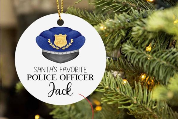 Customized Police Officer Ornament