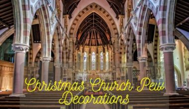 Christmas Church Pew Decorations